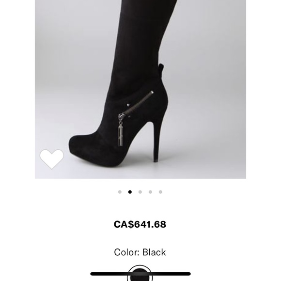 Thigh high black leather tall sexy shiny boots - Picture 7 of 7